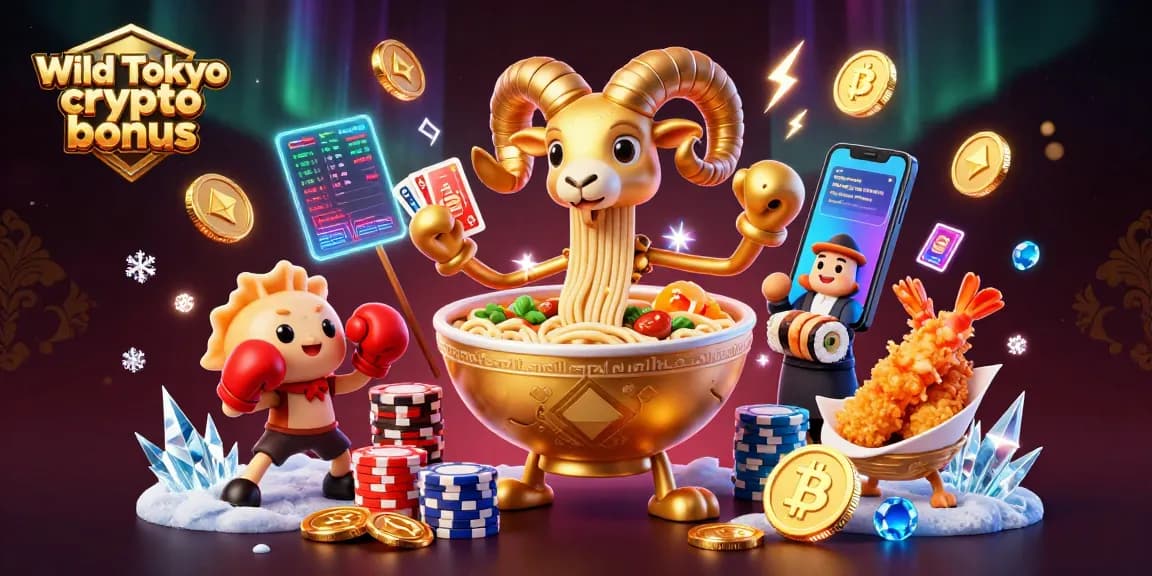 Scopri il bonus Wild Tokyo crypto mentre giochi con slot e live casino, immerso nell'estetica cyberpunk.