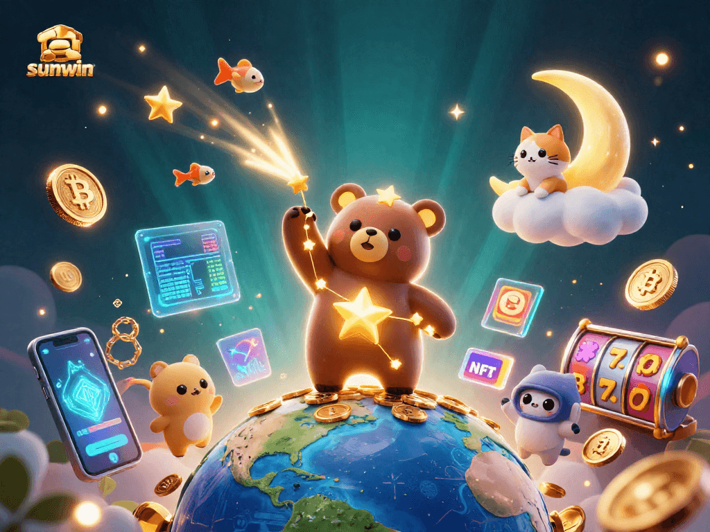 Experience sunwin's captivating casino magic with constellation characters and vibrant slot features.