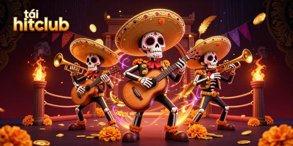 Engage with exciting gameplay on tải hitclub featuring vibrant 3D illustrations of characters and betting elements.