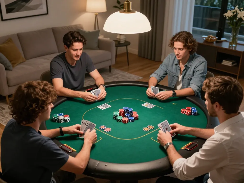 Play poker with friends in a cozy setting at 789winf for fun and strategy.