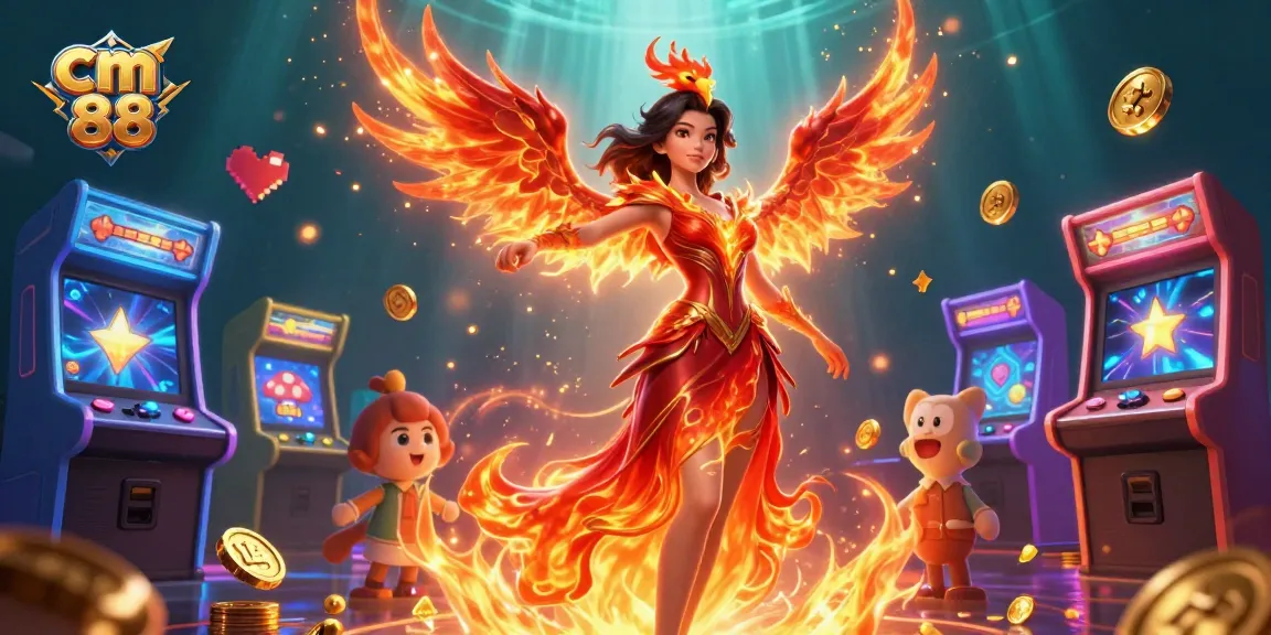 Engage in thrilling gameplay at cm 88, showcasing vibrant characters amidst dynamic casino elements.