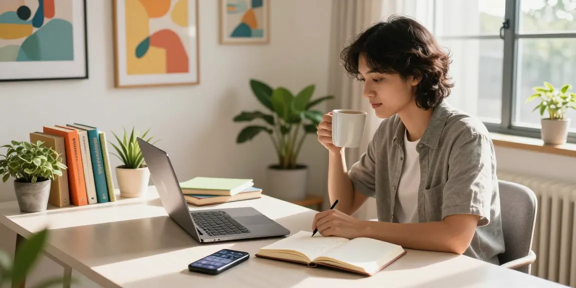 Discover insights on rokok88 in a cozy, modern home office setting