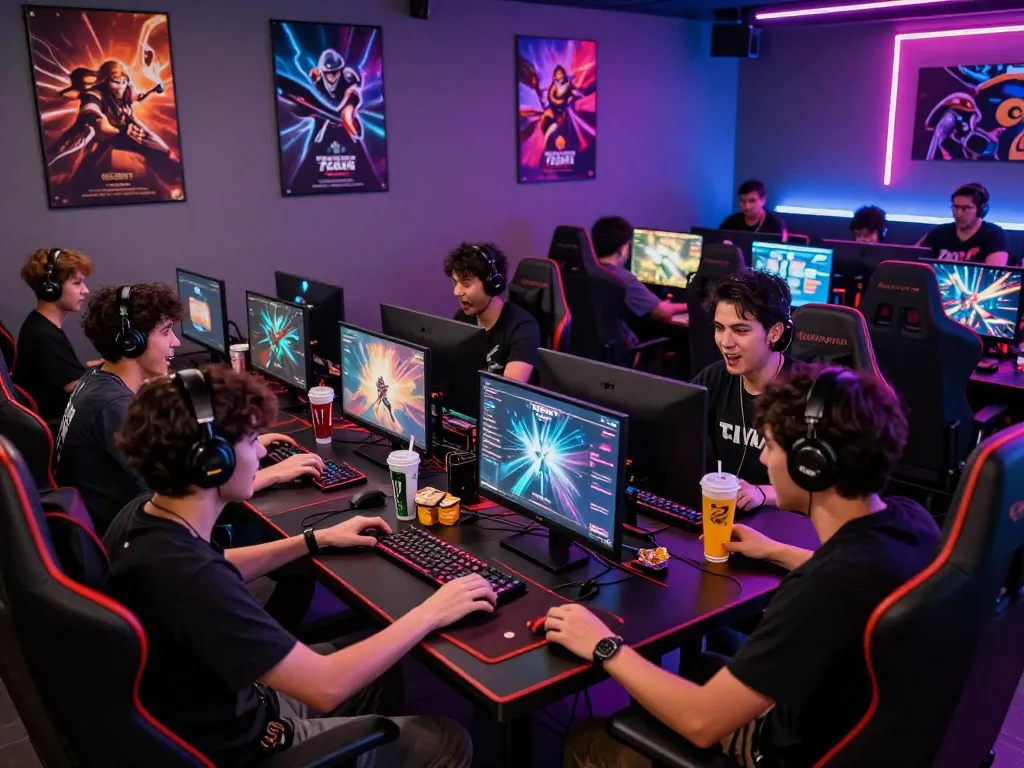 Exciting gaming session at 789 club with players engaged and vibrant atmosphere.