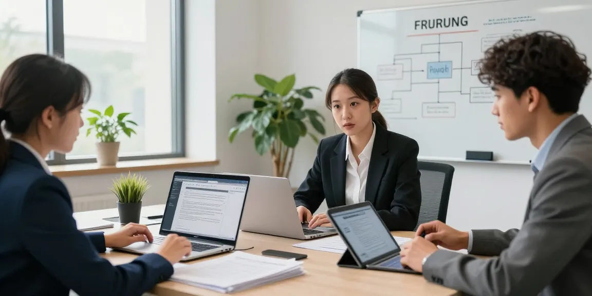 Team discussing document fraud detection solutions in a modern office
