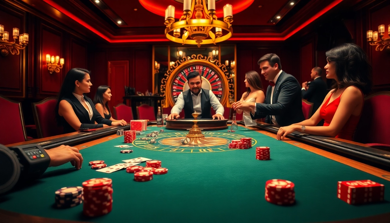 This gambling atmosphere at https://ae888a.ru.com/ features an exciting poker table with professional players and vibrant chips.