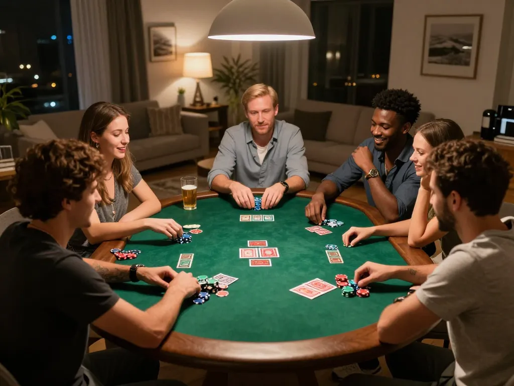 Bsport poker night with friends showcasing strategic gameplay and social enjoyment