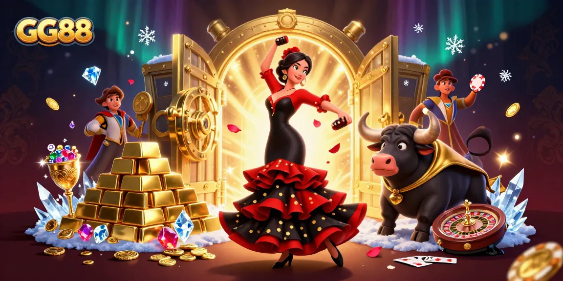 Experience thrilling moments at GG88 with lively characters and dazzling casino elements.