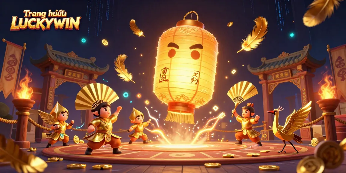 Experience the excitement of Trang chủ LUCKYWIN with a vibrant 3D casino scene showcasing dynamic characters and energetic elements.